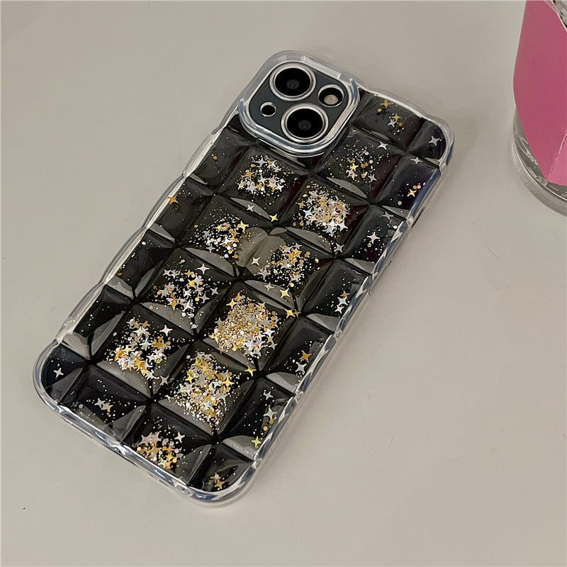 Cube Glitter Foils iPhone Case-Fonally-