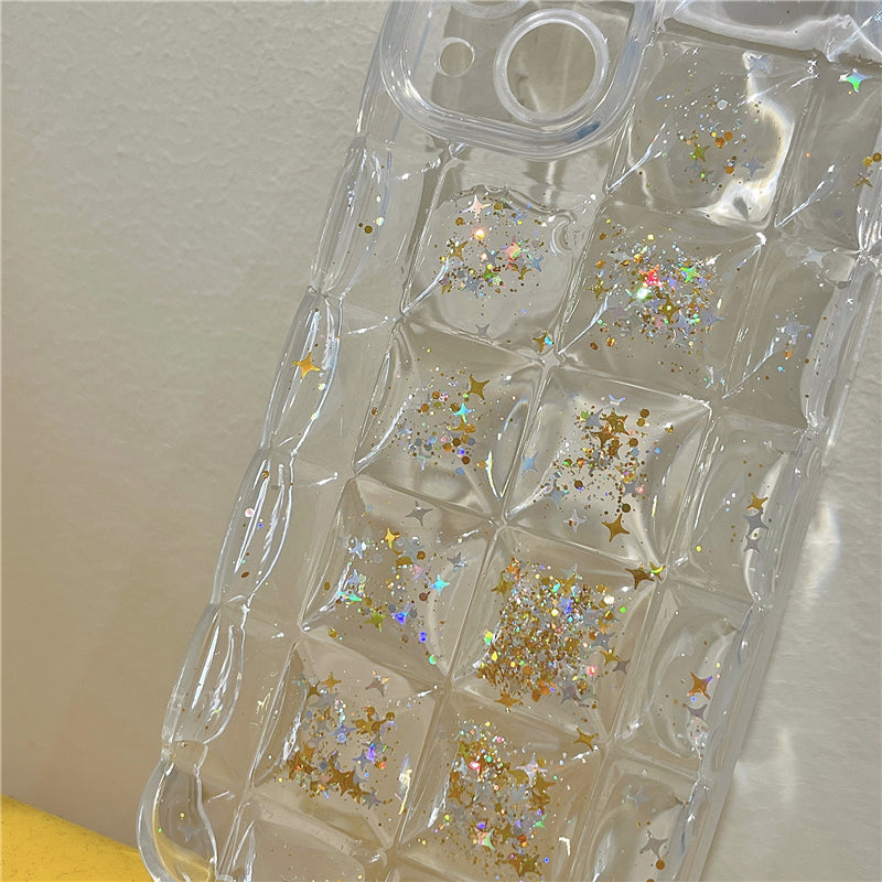 Cube Glitter Foils iPhone Case-Fonally-