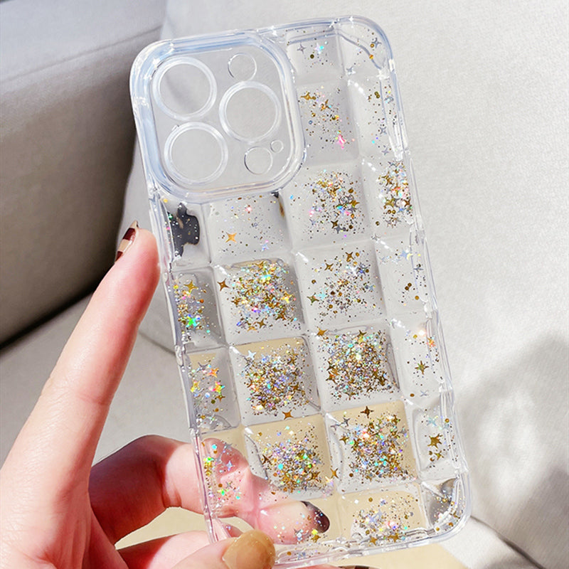 Cube Glitter Foils iPhone Case-Fonally-
