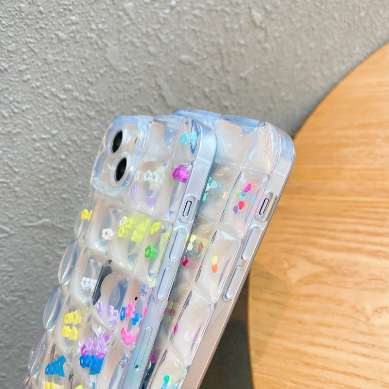 Cube Glitter Foils iPhone Case-Fonally-