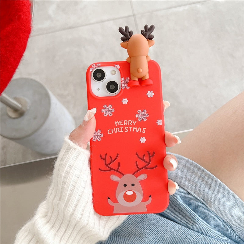 Cute Cartoon Toy Christmas iPhone Case-Fonally-For iPhone 12 or 12 Pro-A-