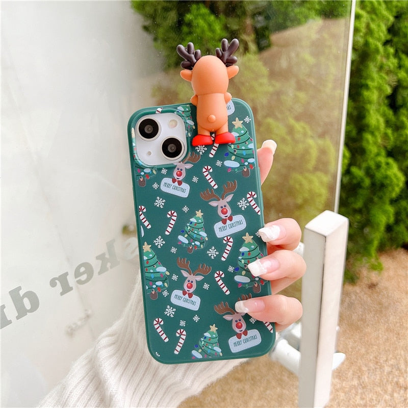 Cute Cartoon Toy Christmas iPhone Case-Fonally-For iPhone 12 or 12 Pro-D-