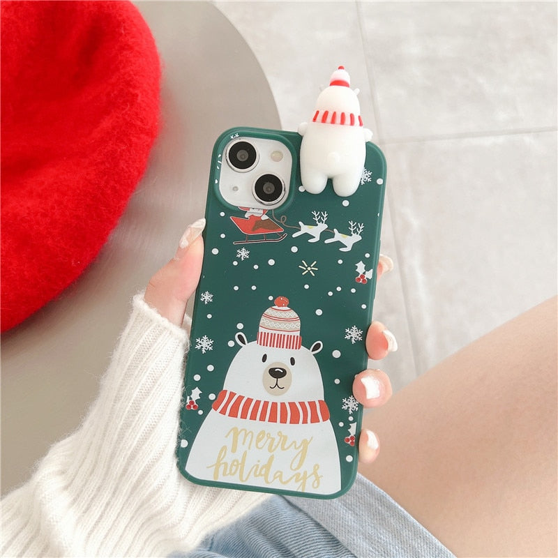 Cute Cartoon Toy Christmas iPhone Case-Fonally-For iPhone 12 or 12 Pro-F-