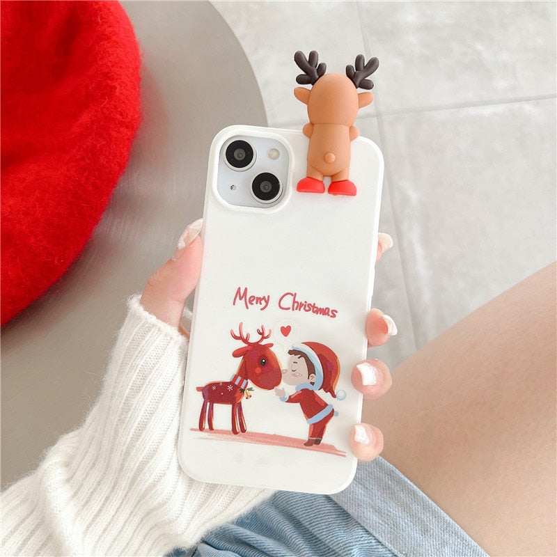 Cute Cartoon Toy Christmas iPhone Case-Fonally-For iPhone 12 or 12 Pro-H-