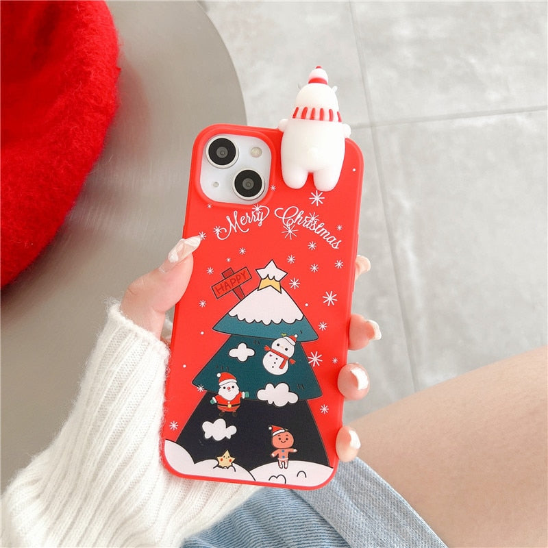 Cute Cartoon Toy Christmas iPhone Case-Fonally-For iPhone 12 or 12 Pro-J-