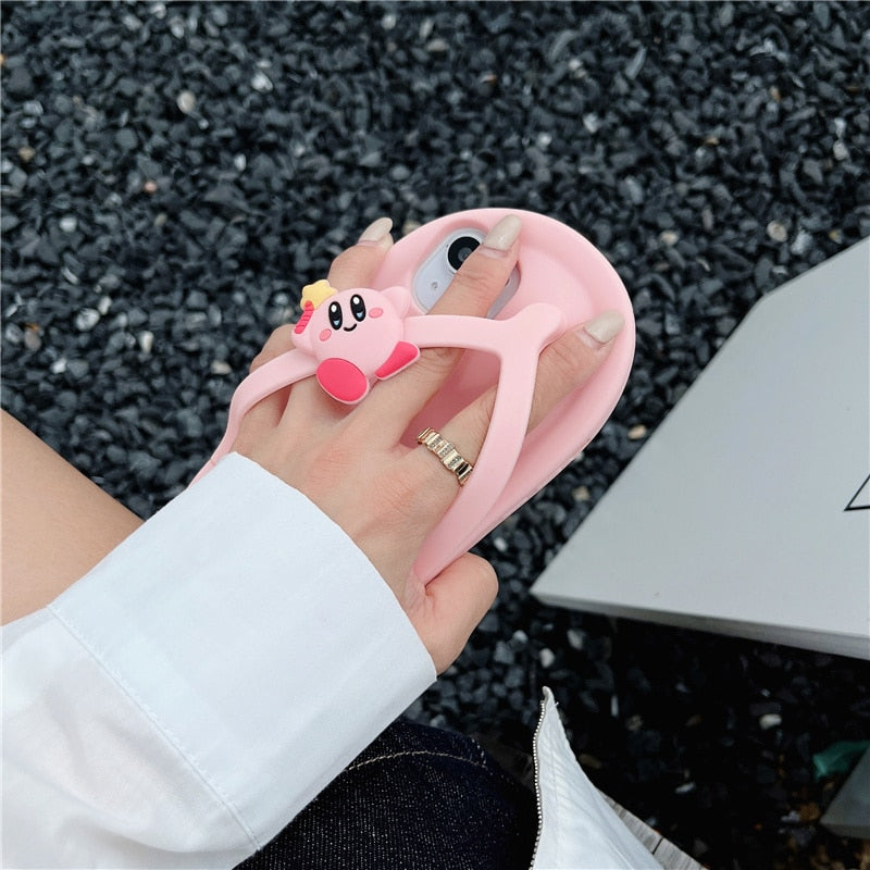 Cute and Funny Sunflower Slipper Silicone iPhone Case-Fonally-For iPhone 7-Pink-China