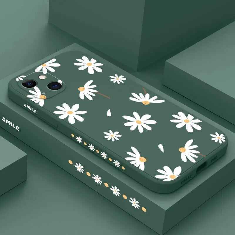Daisies iPhone Case-Fonally-iPhone 15 Pro Max-Dark Green-