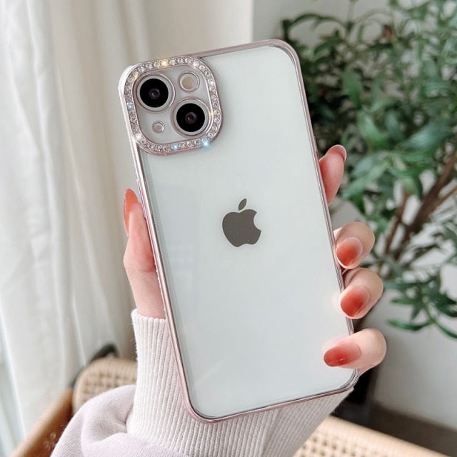 Diamond Glitter iPhone Case-Fonally-For iPhone 13 Pro Max-Lavender-