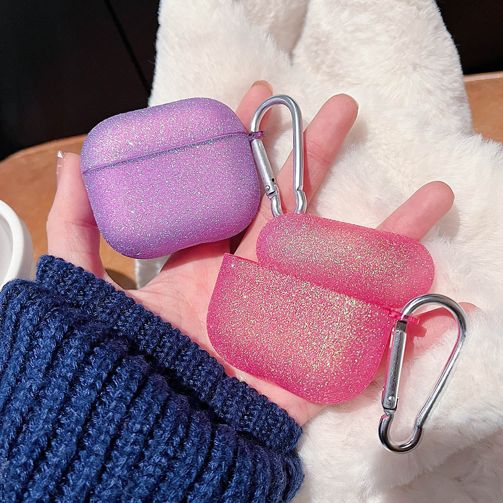 Dreamy Glitter Bling Rainbow Gradient AirPods Case-Fonally-