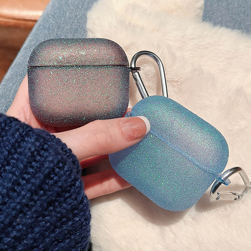 Dreamy Glitter Bling Rainbow Gradient AirPods Case-Fonally-