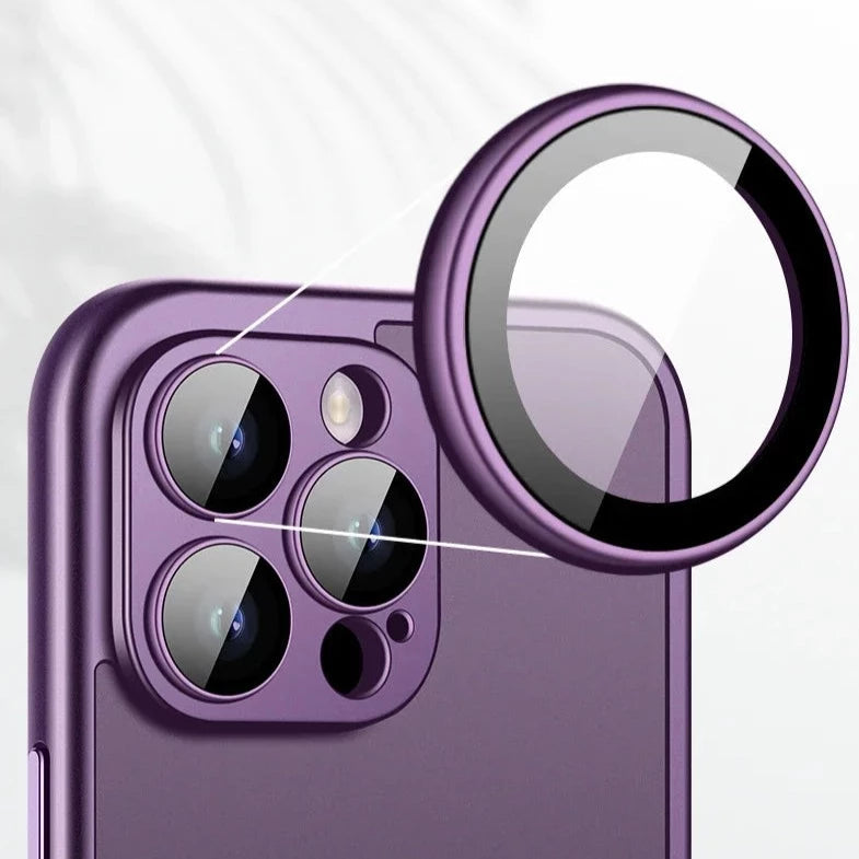 Dual Bracket iPhone Frame with Glass Camera Lens-Fonally-