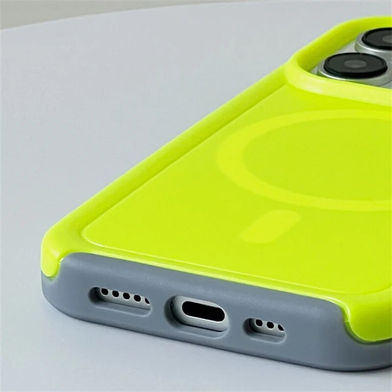 Dual Contrast Anti-Fall Shockproof & MagSafe iPhone Case-Fonally-