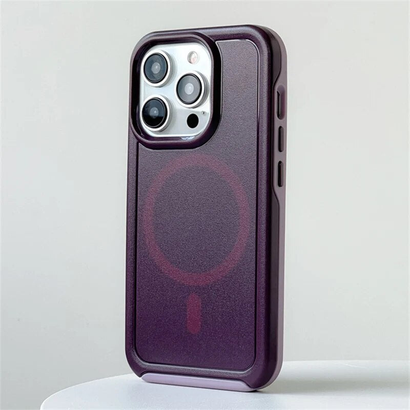 Dual Contrast Anti-Fall Shockproof & MagSafe iPhone Case-Fonally-For iPhone 15 Pro Max-G-