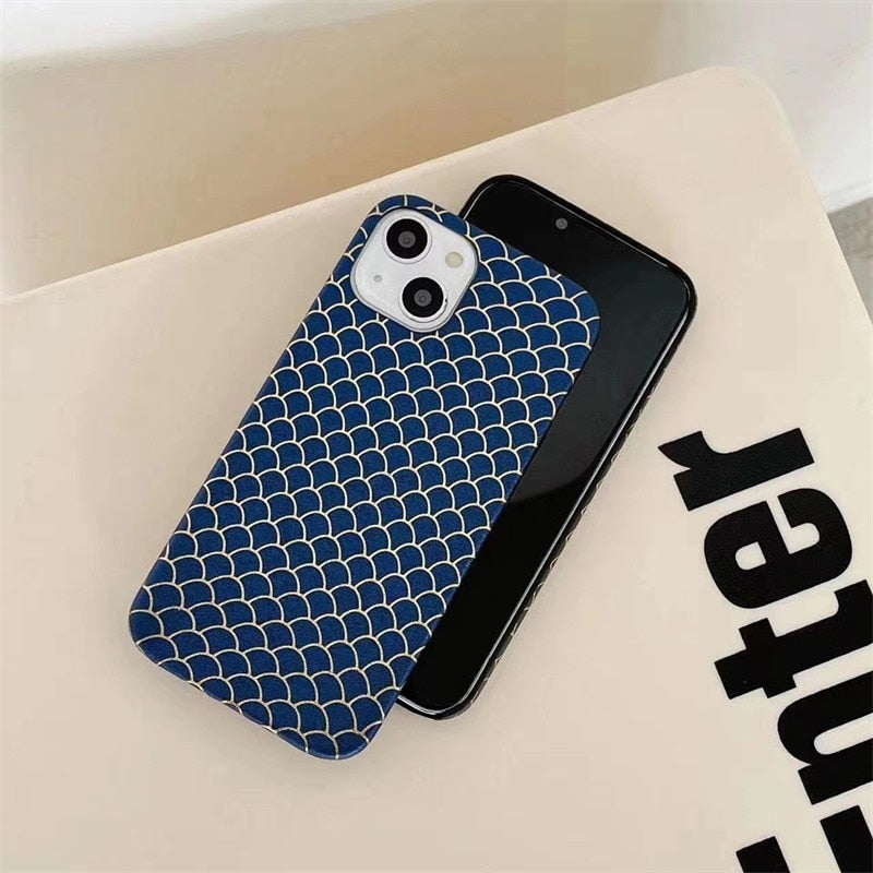 Fish Scale Pattern iPhone Case-Fonally-