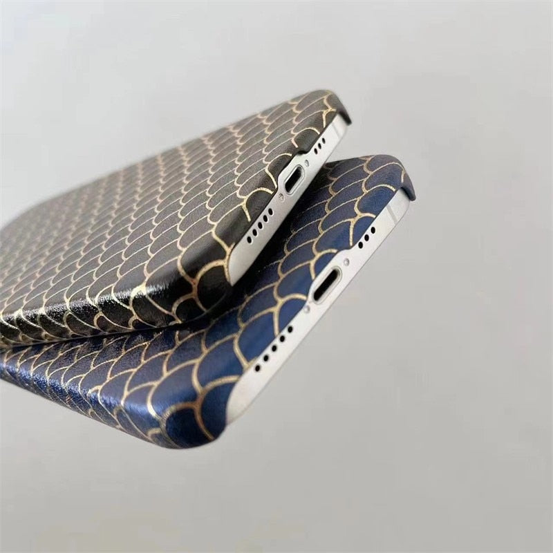 Fish Scale Pattern iPhone Case-Fonally-