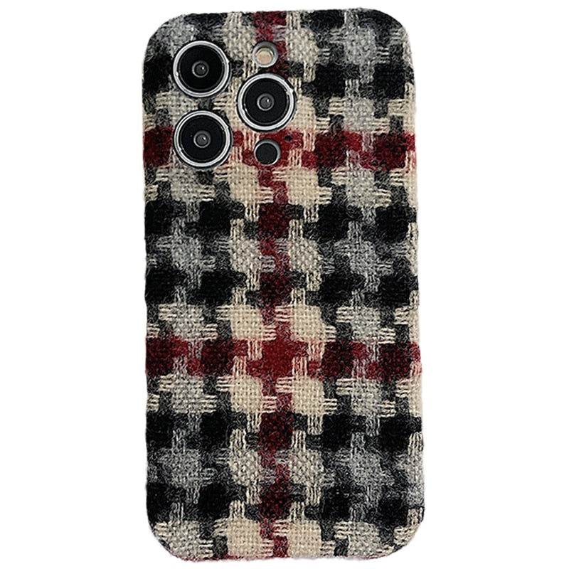 Flanelette Winter Warm iPhone Case-Fonally-For iPhone X or XS-1-
