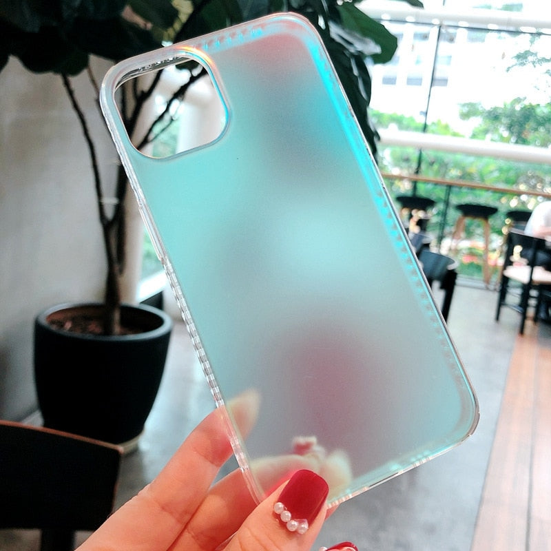Frosted Gradient Color Shifting iPhone Case-Fonally-