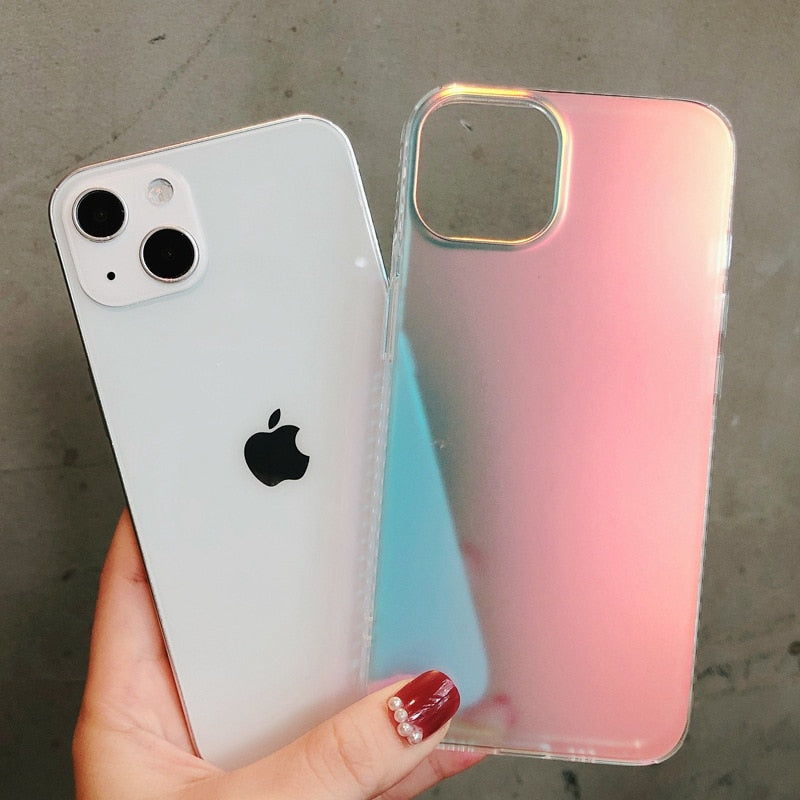 Frosted Gradient Color Shifting iPhone Case-Fonally-