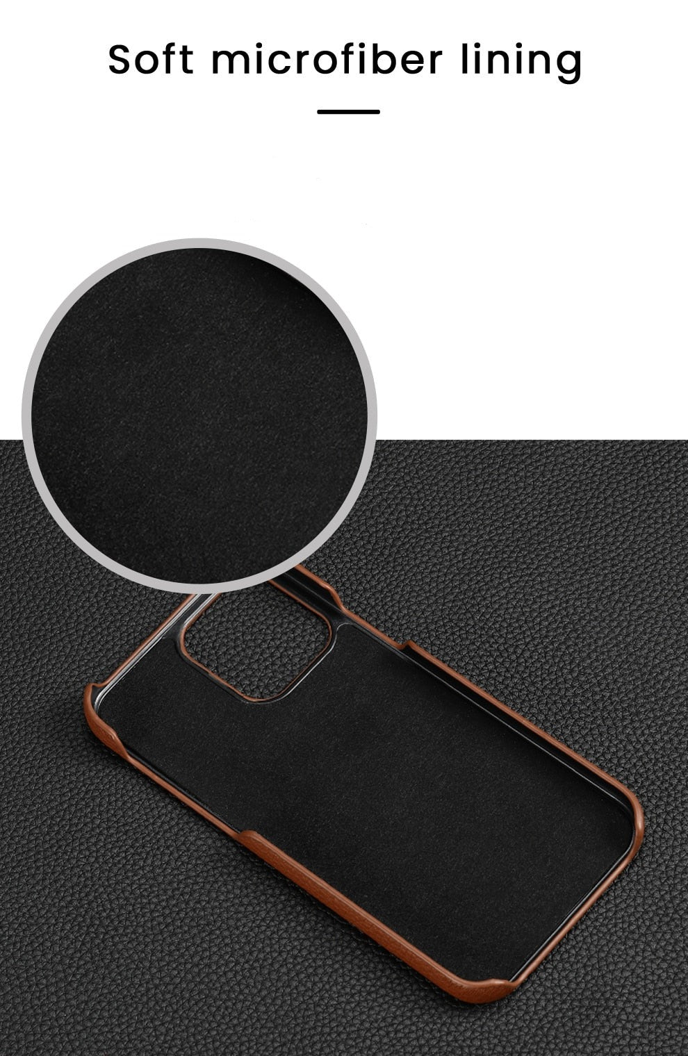 Genuine Cowhide Leather iPhone Case-Fonally-