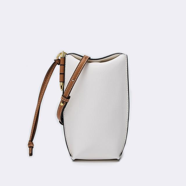 Genuine Leather Phone Bag-Fonally-White-