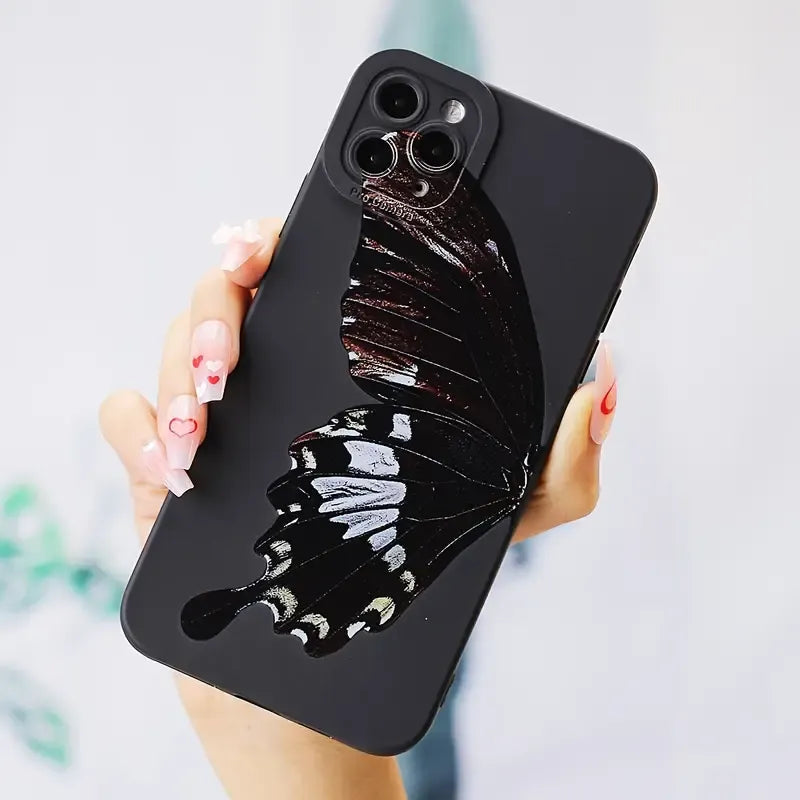 Gothic Style Black Lips iPhone Case-Fonally-