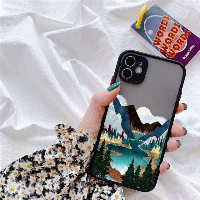 Hand-Painted Style Scenic iPhone Case-Fonally-For iPhone 13 Pro Max-Scenery 1-