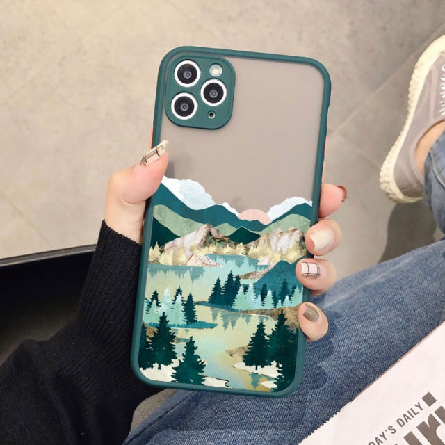 Hand-Painted Style Scenic iPhone Case-Fonally-For iPhone 13 Pro Max-Scenery 2-