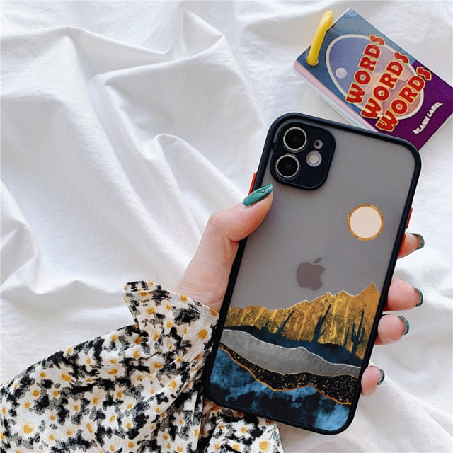 Hand-Painted Style Scenic iPhone Case-Fonally-For iPhone 13 Pro Max-Scenery 4-