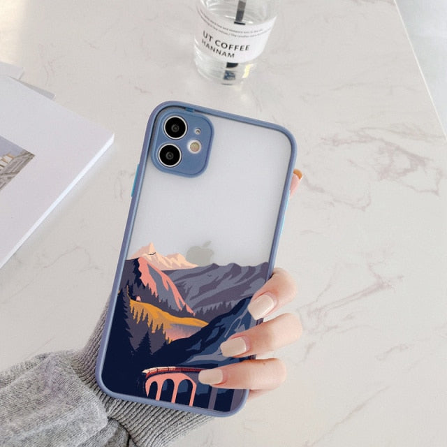 Hand-Painted Style Scenic iPhone Case-Fonally-For iPhone 13 Pro Max-Scenery 7-