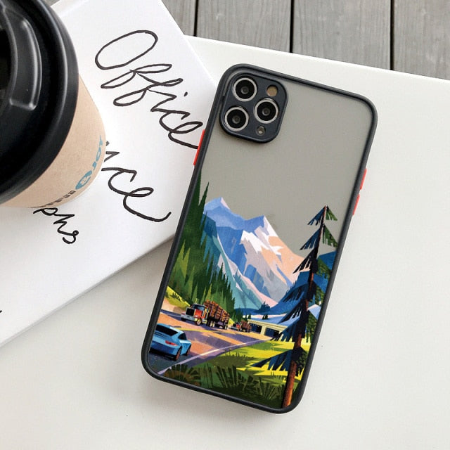 Hand-Painted Style Scenic iPhone Case-Fonally-For iPhone 13 Pro Max-Scenery 9-