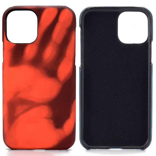 Heat Sensitive Color Changing iPhone Case-Fonally-For 11 Pro Max 6.5-Black Red-
