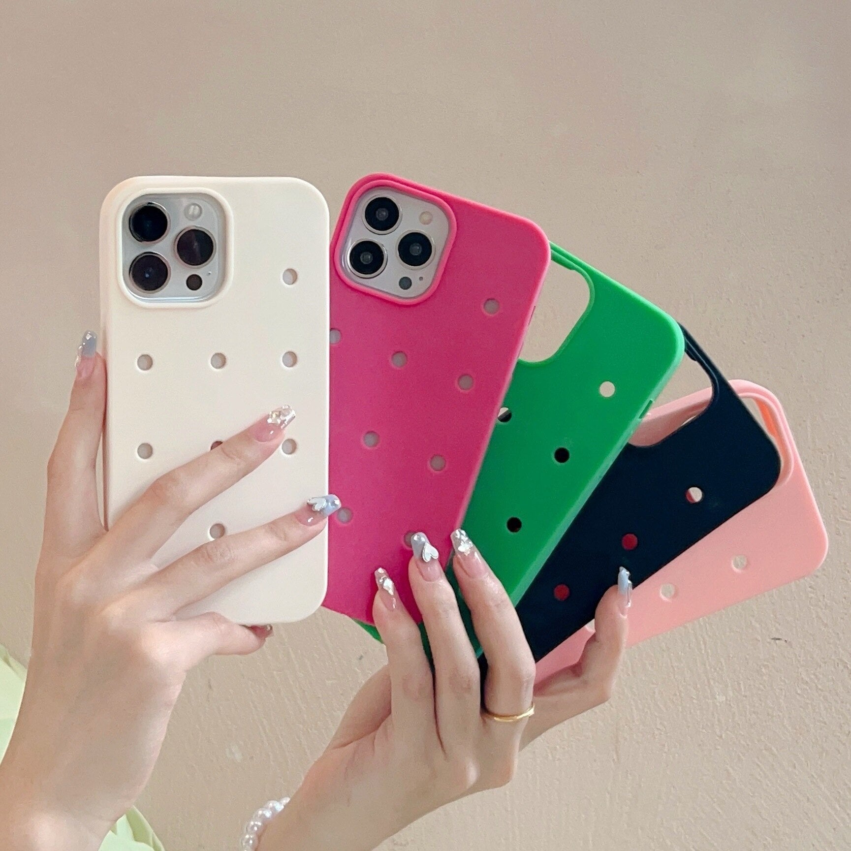 Holes Silicone iPhone Case-Fonally-