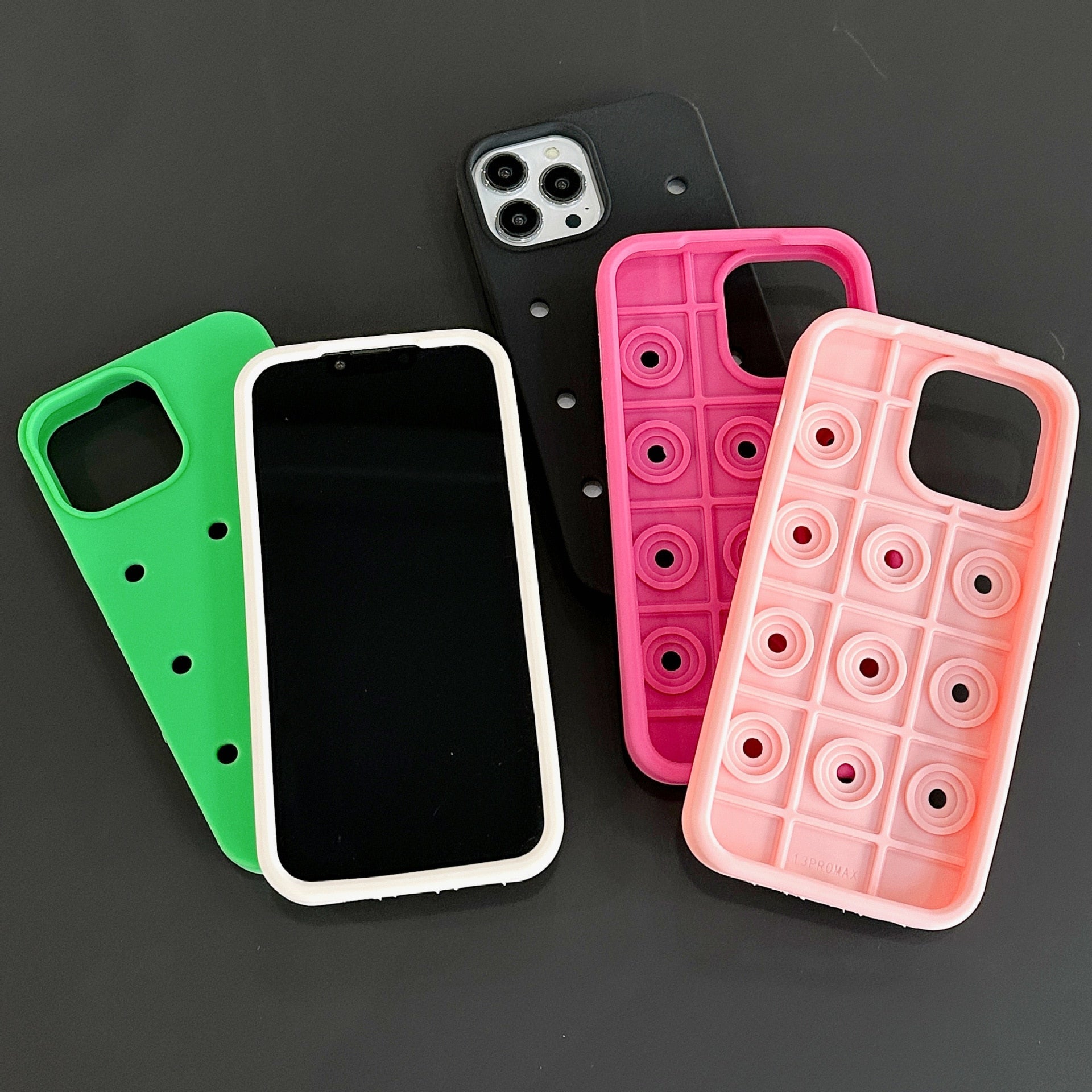Holes Silicone iPhone Case-Fonally-