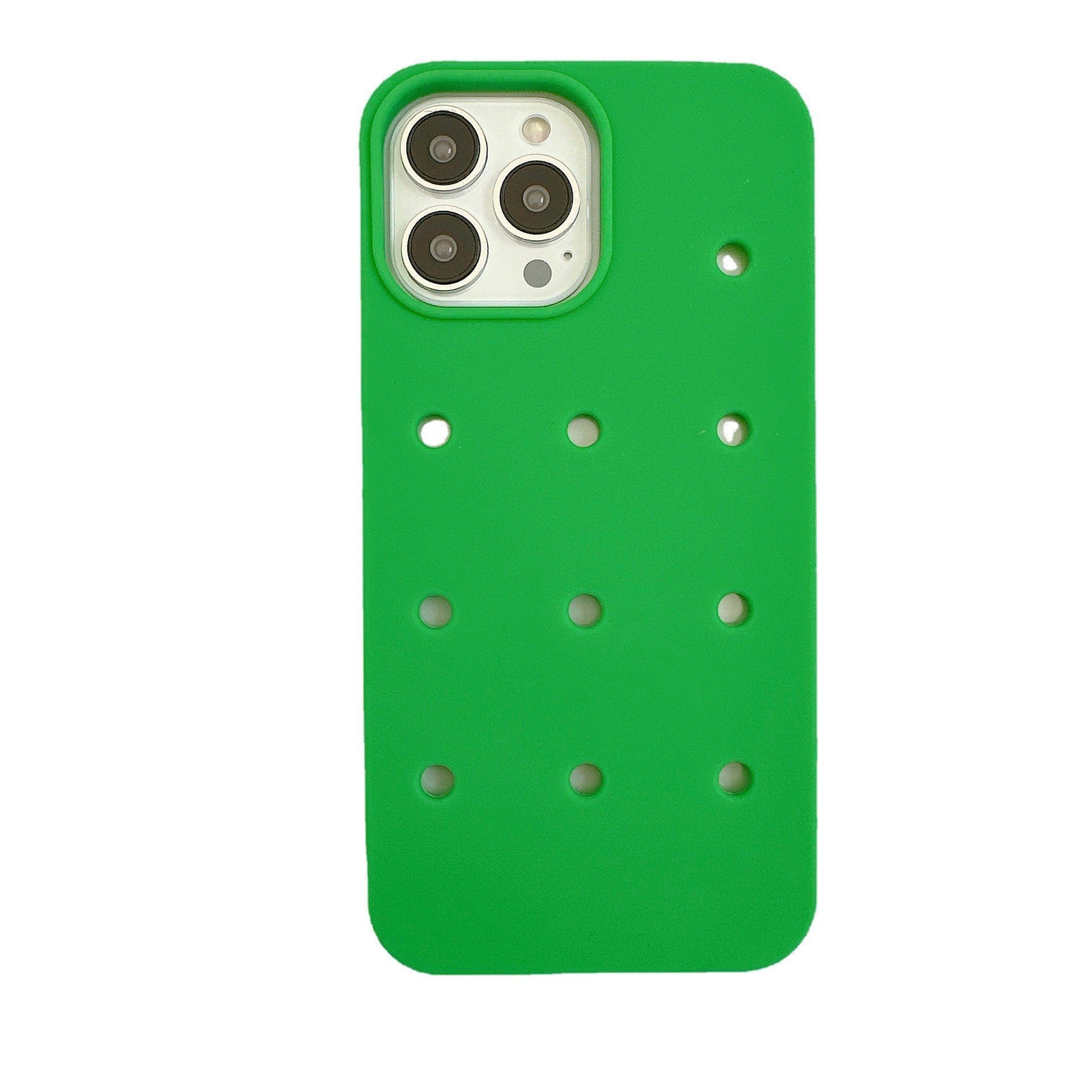 Holes Silicone iPhone Case-Fonally-for iphone 11-Green-