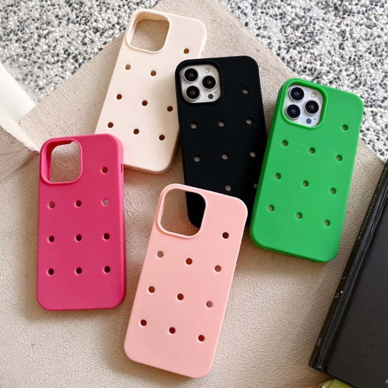 Holes Silicone iPhone Case-Fonally-