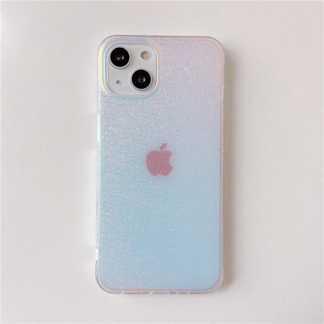 Laser Etched Gradient Rainbow Effect iPhone Case-Fonally-For iPhone 13 Pro Max-E-