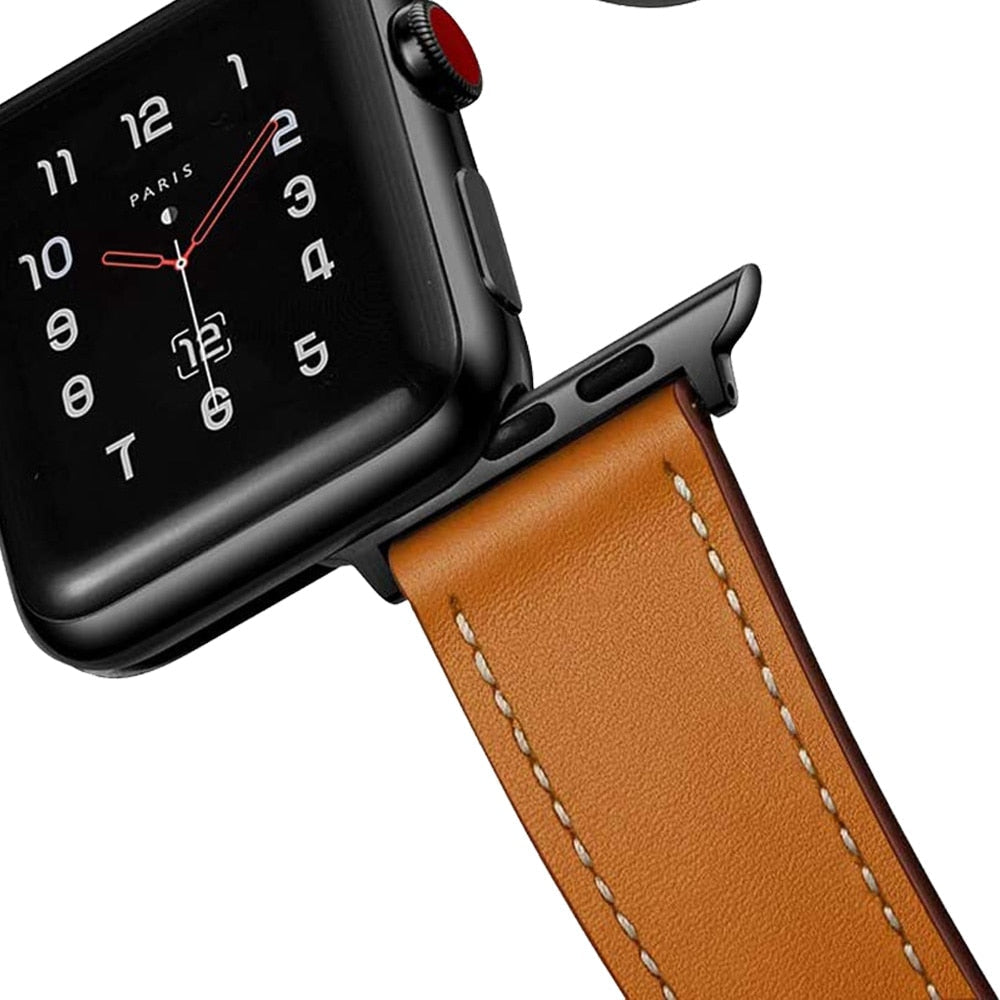 Leather Bands for New Apple Watch Series-Fonally-