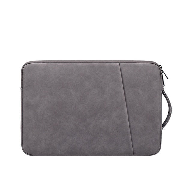 Leatherlike MacBook Bag-Fonally-Deep Grey-13-inch-