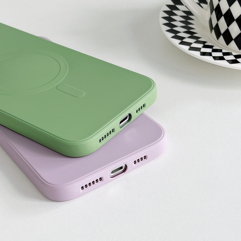 Liquid Silicone MagSafe iPhone Case-Fonally-