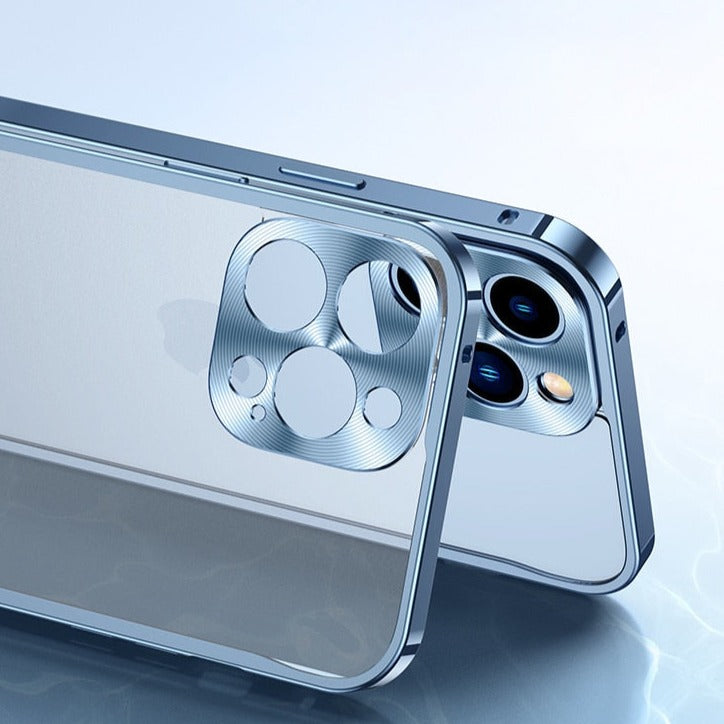 MagSafe Luxurious Aluminum Frame iPhone Case-Fonally-