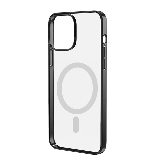 MagSafe Wireless Charging iPhone Cases-Fonally-Black-For iPhone 13 Pro Max-