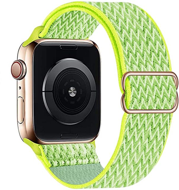 Nylon Bands for Apple Watch-Fonally-Fluorescent Green-38mm 40mm 41mm-