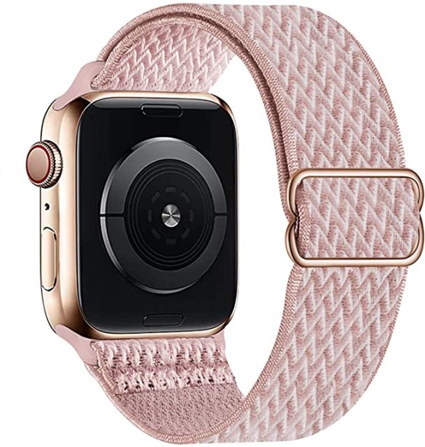 Nylon Bands for Apple Watch-Fonally-Pink 1-38mm 40mm 41mm-