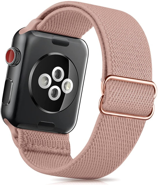 Nylon Bands for Apple Watch-Fonally-Pink 2-38mm 40mm 41mm-