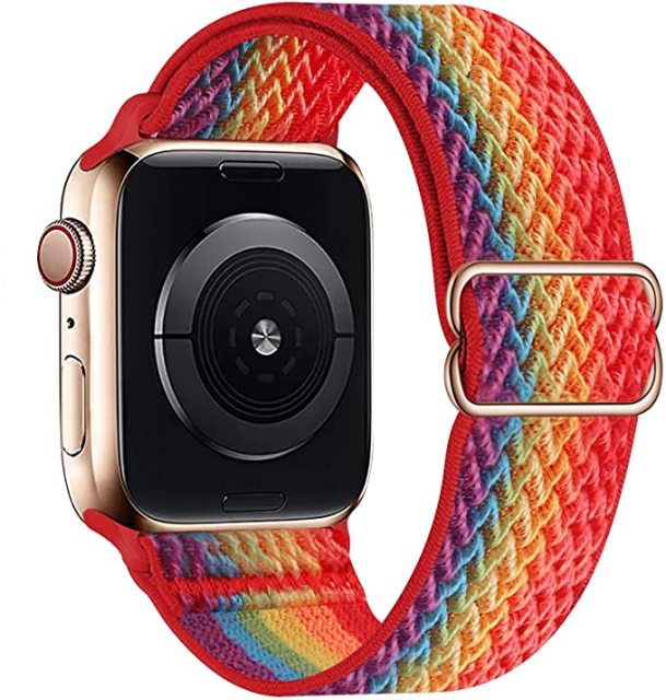 Nylon Bands for Apple Watch-Fonally-Rainbow-38mm 40mm 41mm-