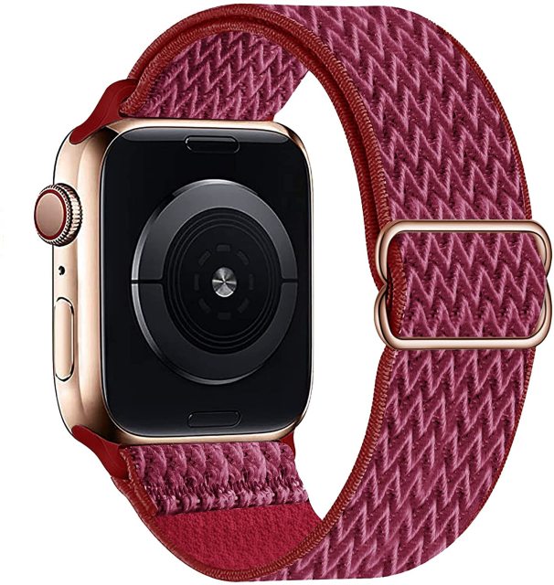 Nylon Bands for Apple Watch-Fonally-Wine Red 1-38mm 40mm 41mm-