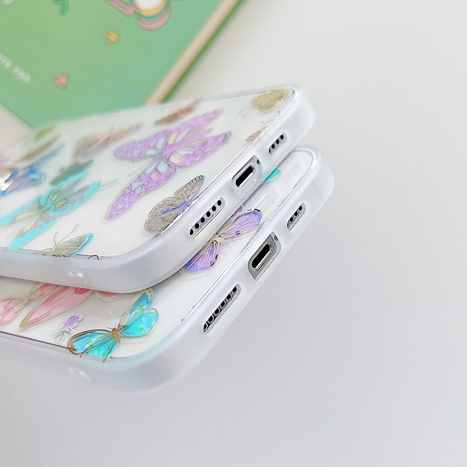 Plated Case and Butterflies iPhone Case-Fonally-