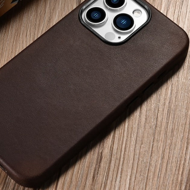 Pure Leather iPhone Case-Fonally-