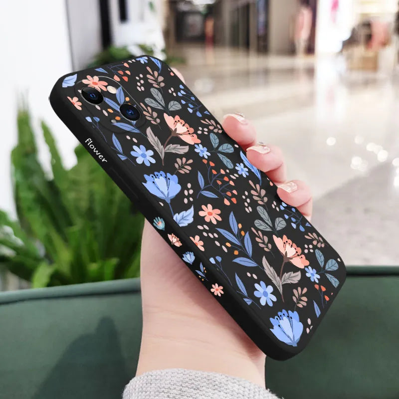 Romantic Garden Floral iPhone Case-Fonally-For iPhone 13-Black 2-
