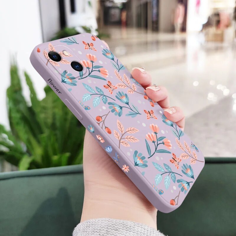 Romantic Garden Floral iPhone Case-Fonally-For iPhone 13-Light Purple 1-